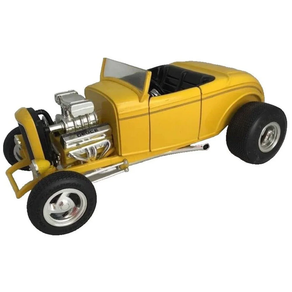 1932 Ford Deuce Model Diecast Car 1:18 Street Hot Rod American Muscle Yellow